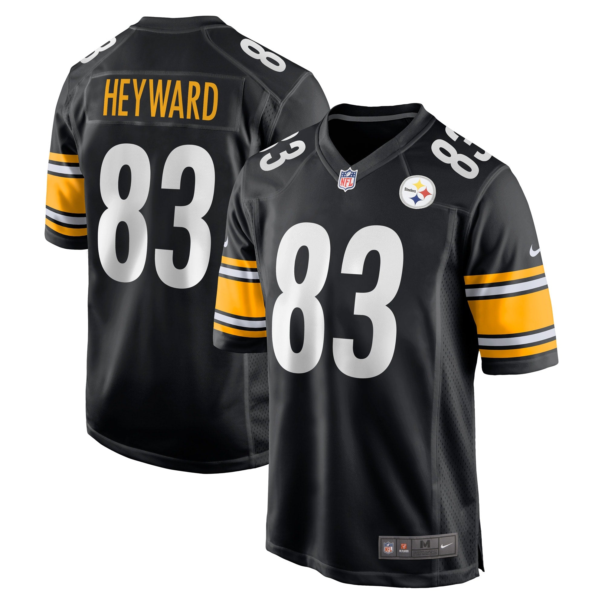 Connor Heyward Pittsburgh Steelers Nike Game Player Jersey   Black