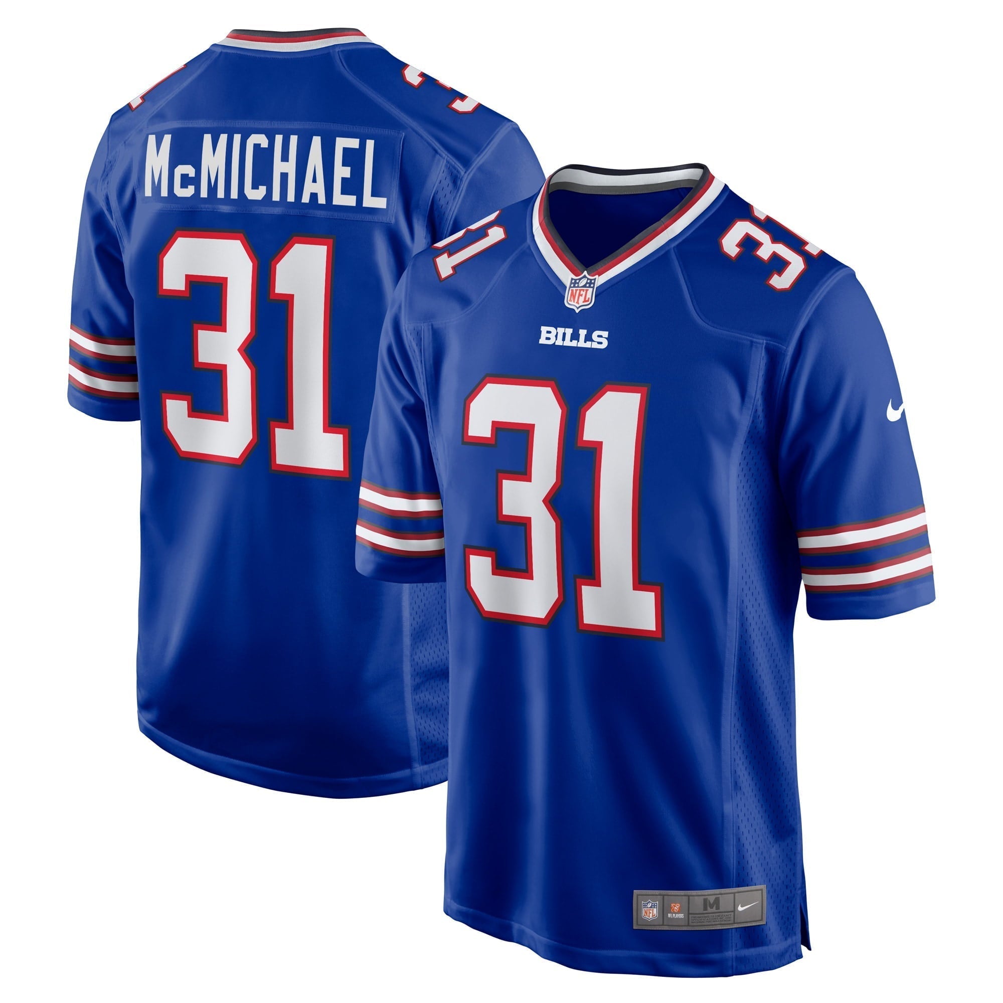 Men s Nike Kyler McMichael Royal Buffalo Bills Game Player Jersey