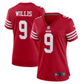 Women s Nike Brayden Willis Scarlet San Francisco 49ers Team Game Jersey