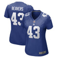 Women s Nike Darrian Beavers Royal New York Giants Game Player Jersey