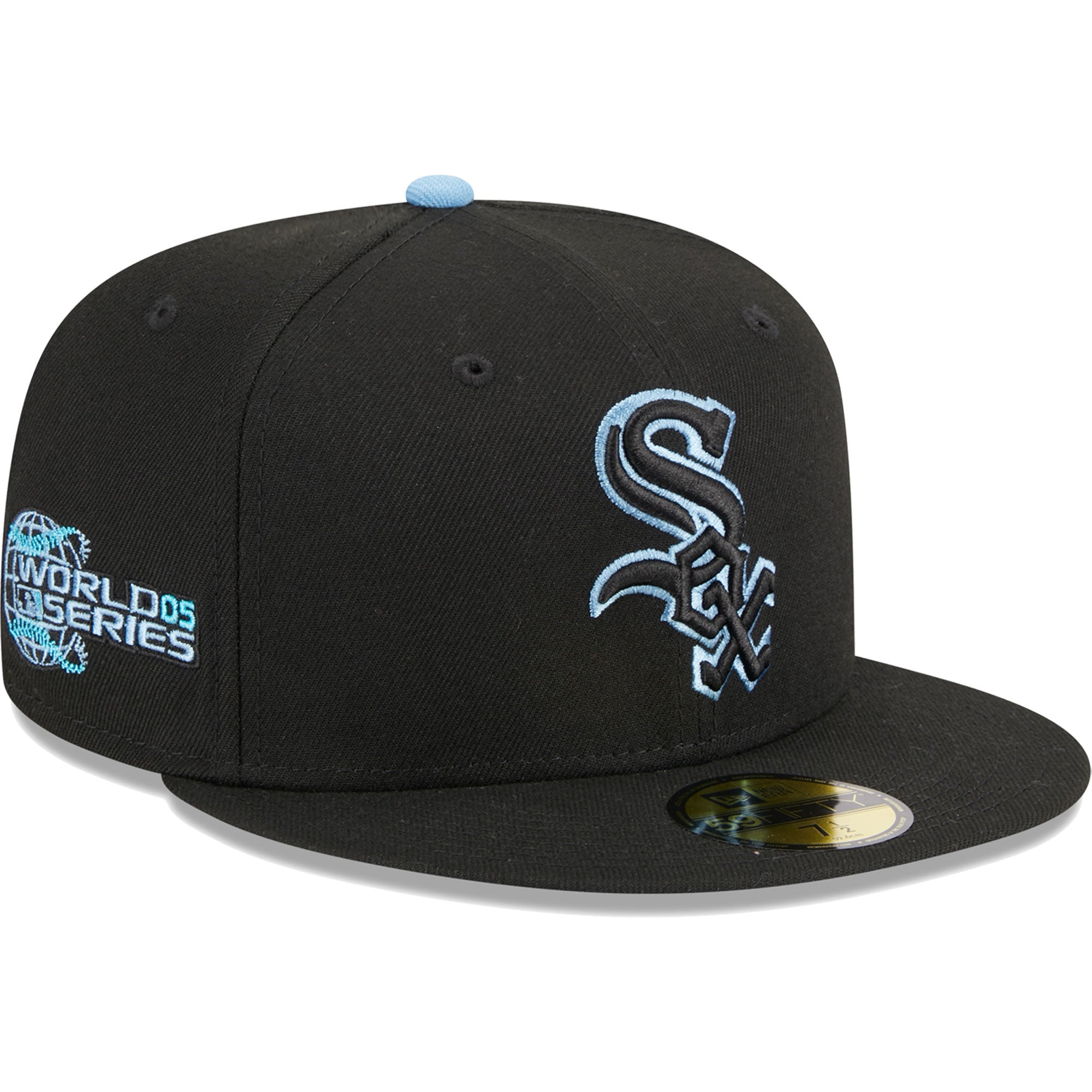 Chicago White Sox New Era Pastel Undervisor 59FIFTY Fitted Hat - Black