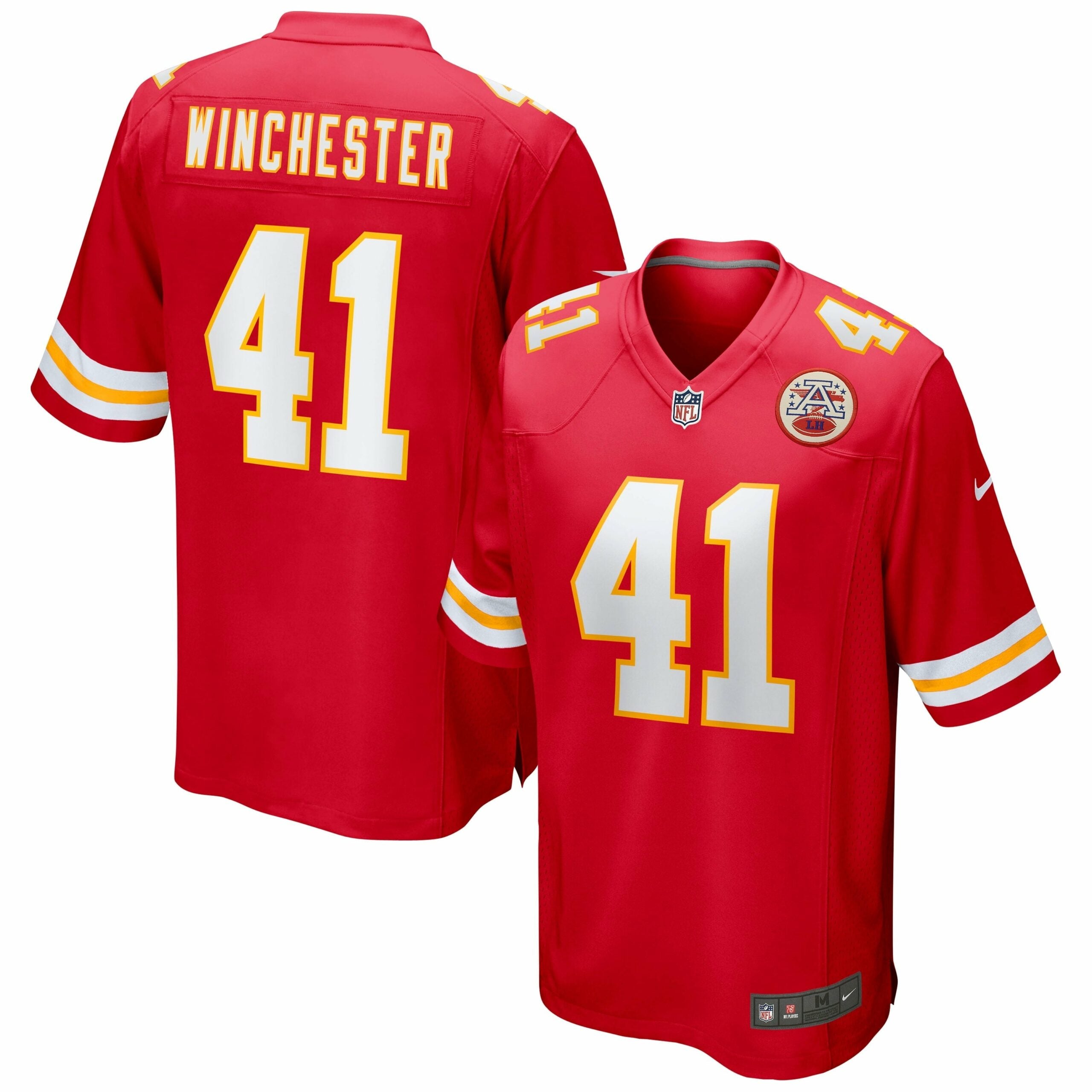 Men s Nike James Winchester Red Kansas City Chiefs Game Jersey