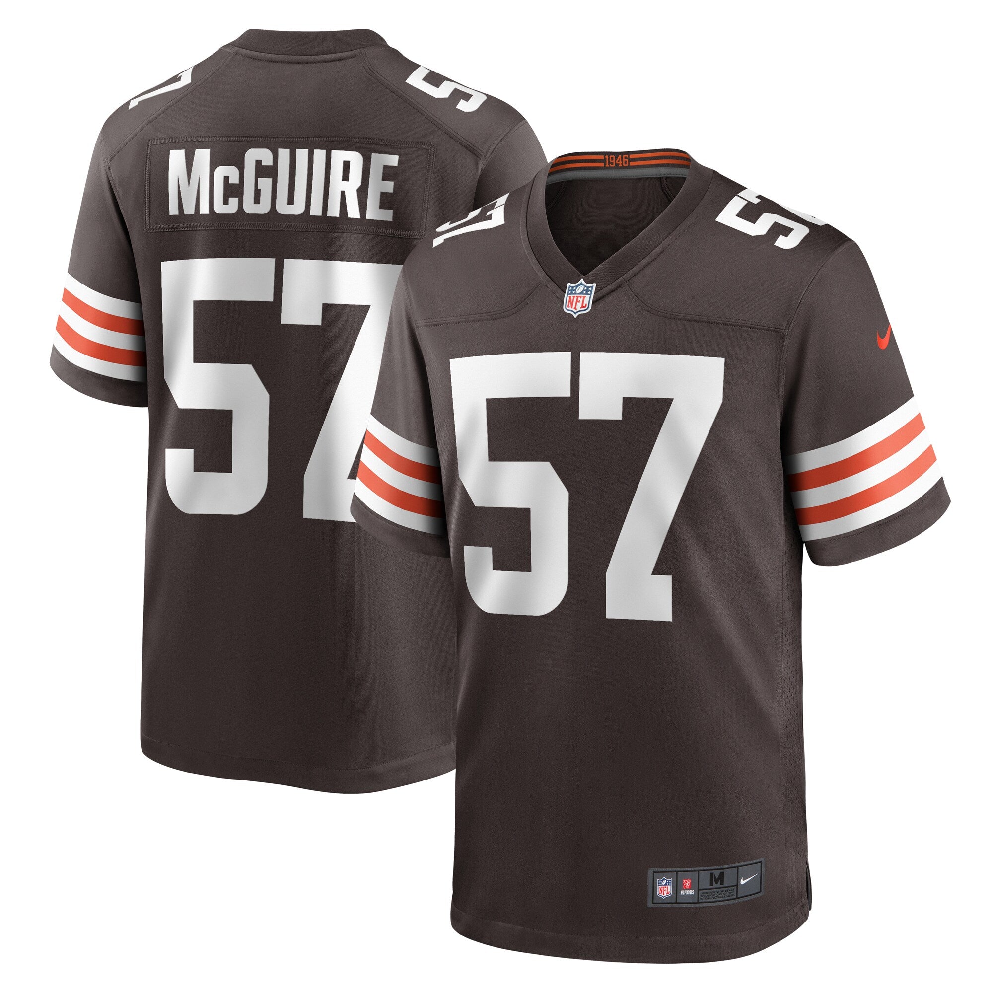 Isaiah McGuire Cleveland Browns Nike Team Game Jersey    Brown