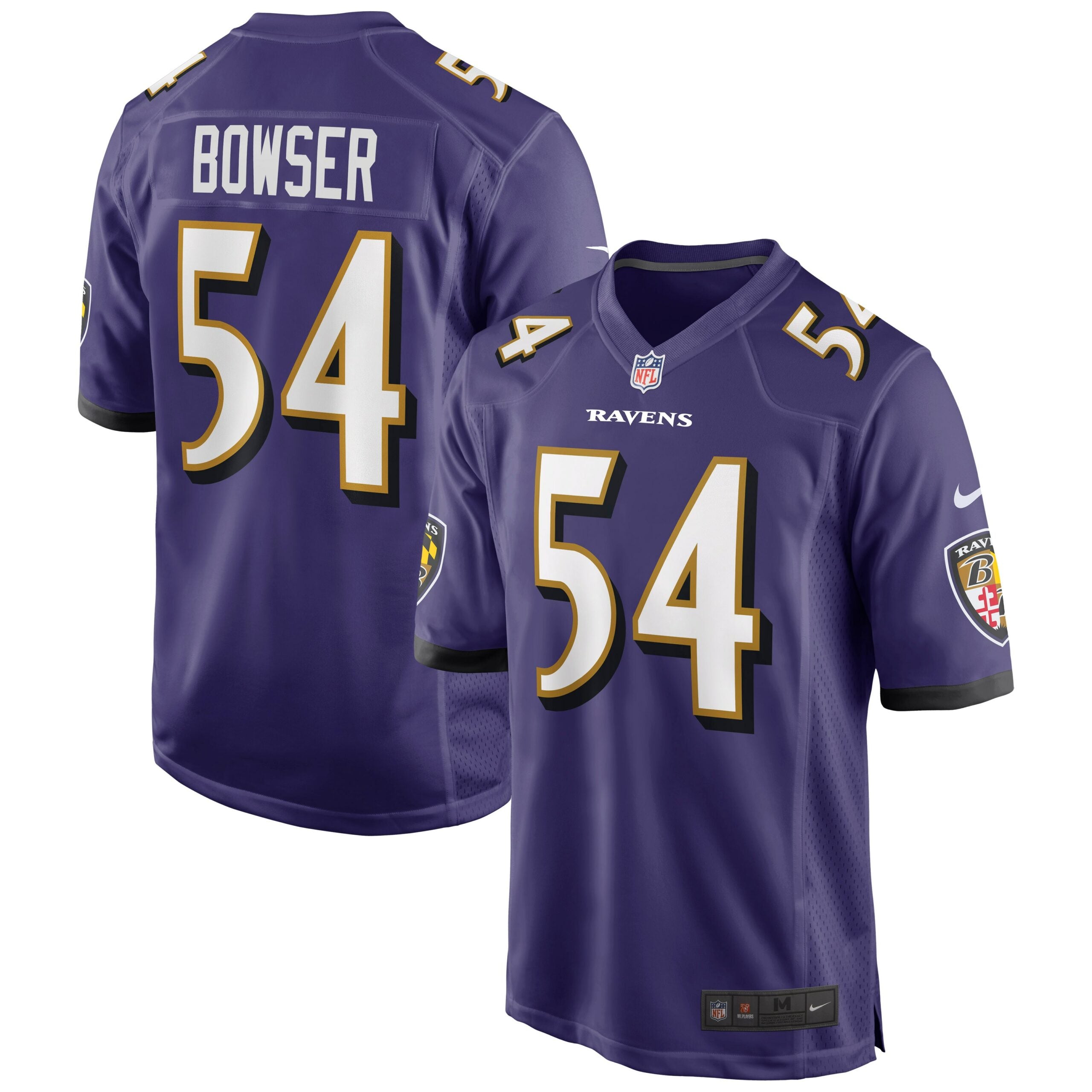 Tyus Bowser Baltimore Ravens Nike Game Player Jersey   Purple