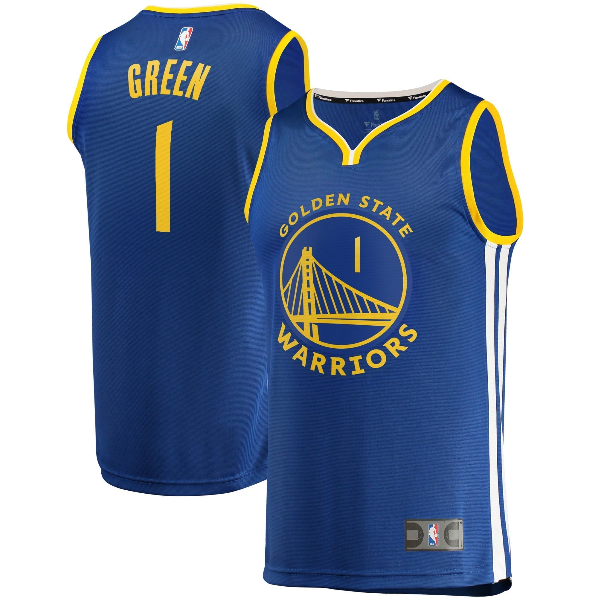 Men's Fanatics Branded JaMychal Green Blue Golden State Warriors Fast Break Replica Jersey - Icon Edition