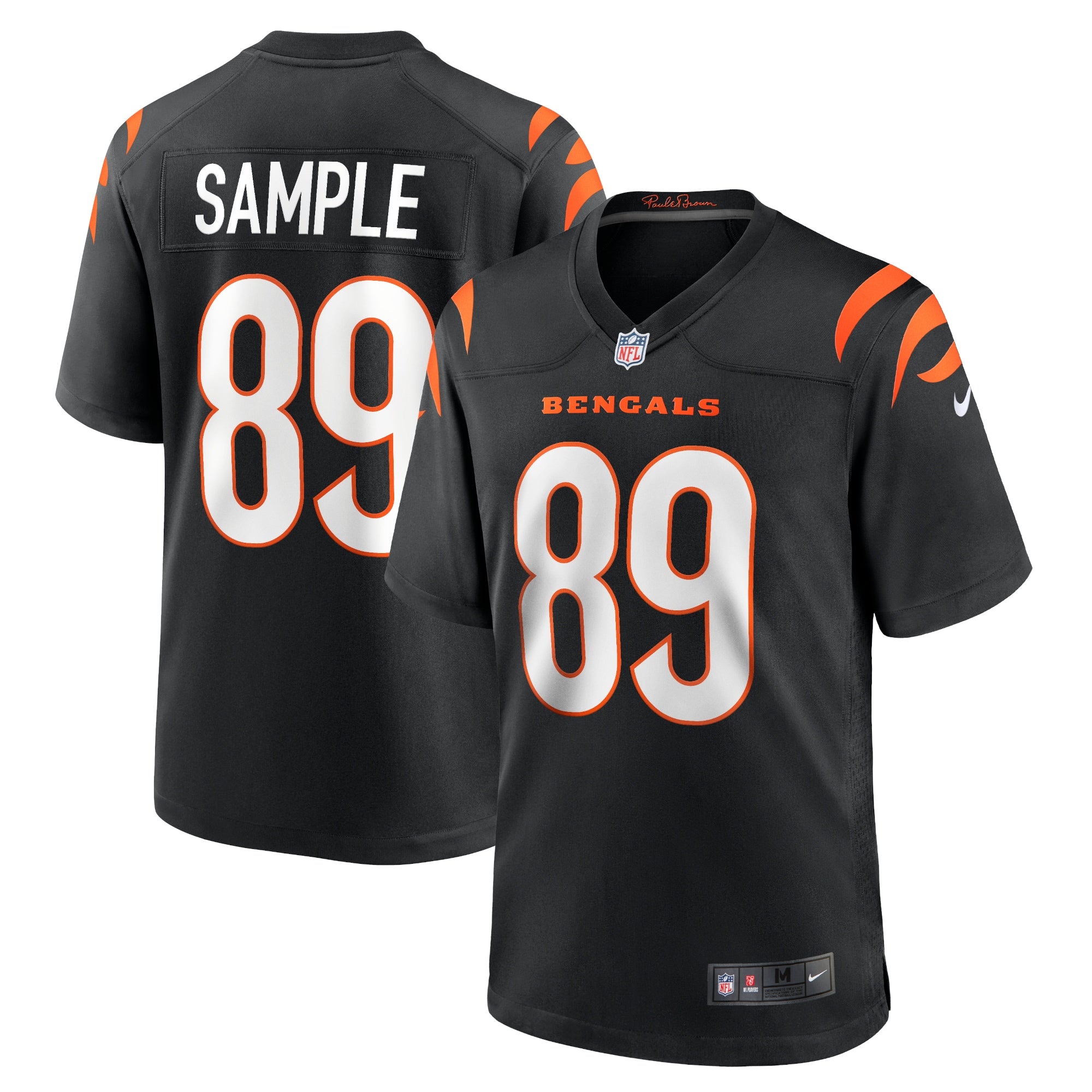 Drew Sample Cincinnati Bengals Nike Game Jersey   Black