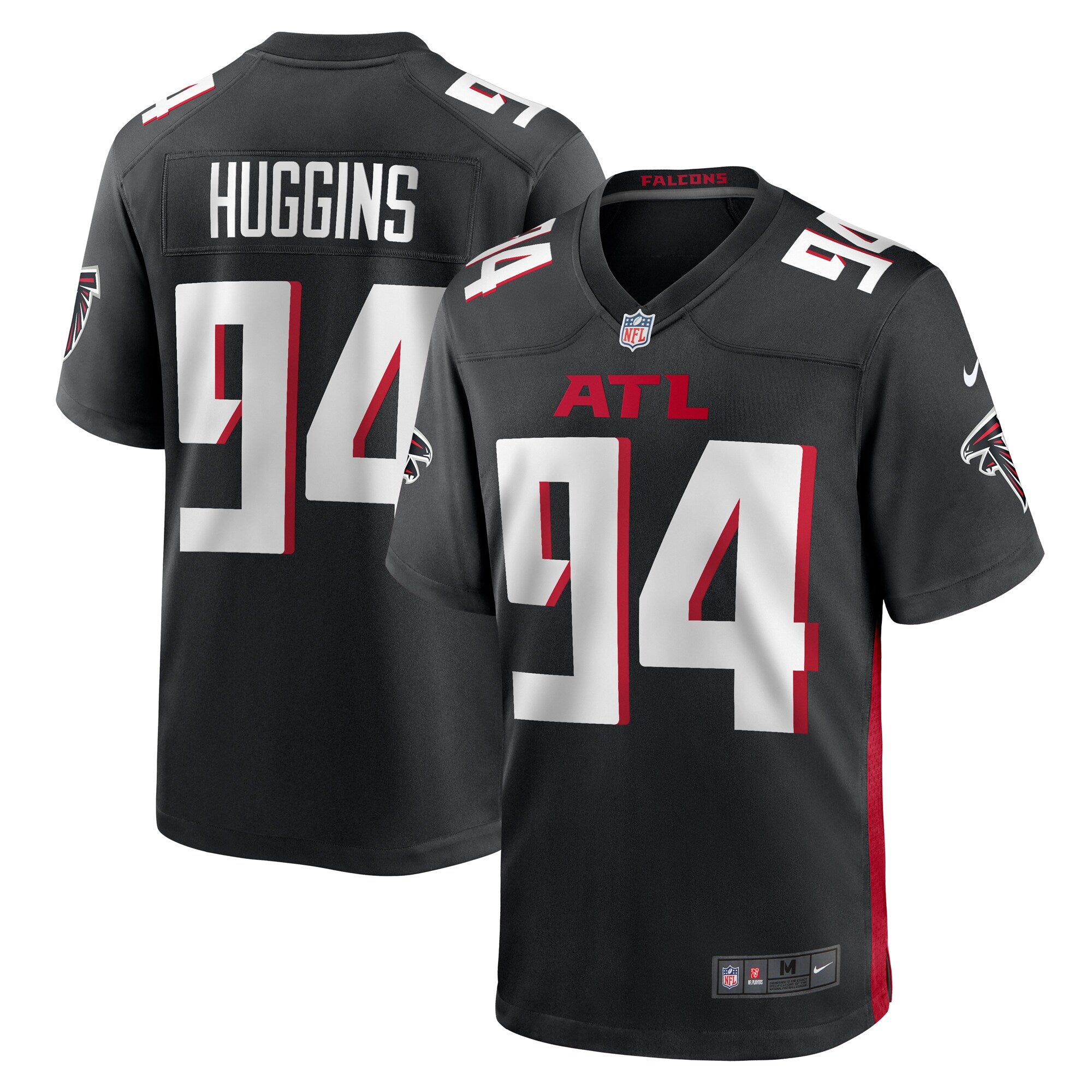 Albert Huggins Atlanta Falcons Nike Team Game Jersey    Black