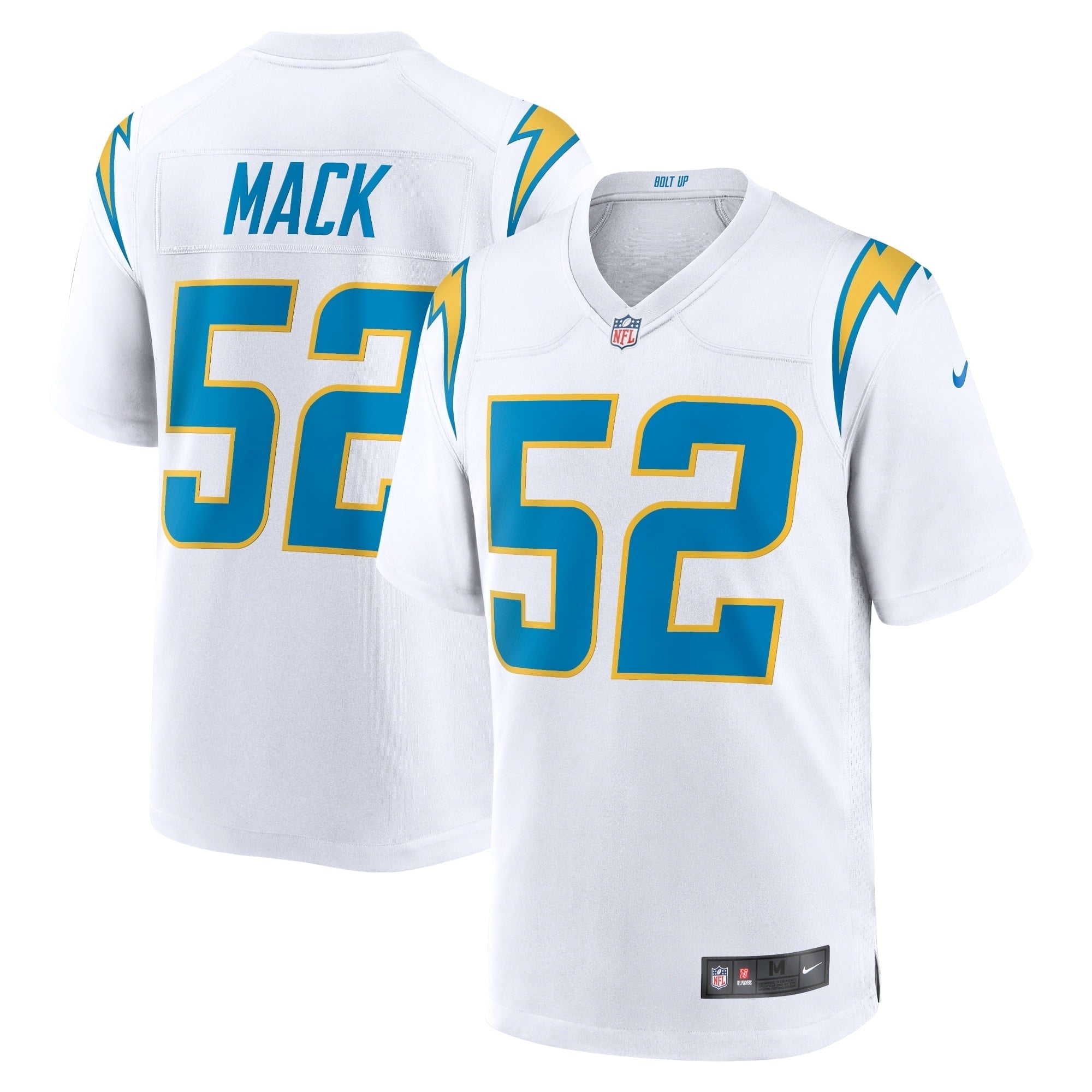 Men s Nike Khalil Mack White Los Angeles Chargers Game Jersey
