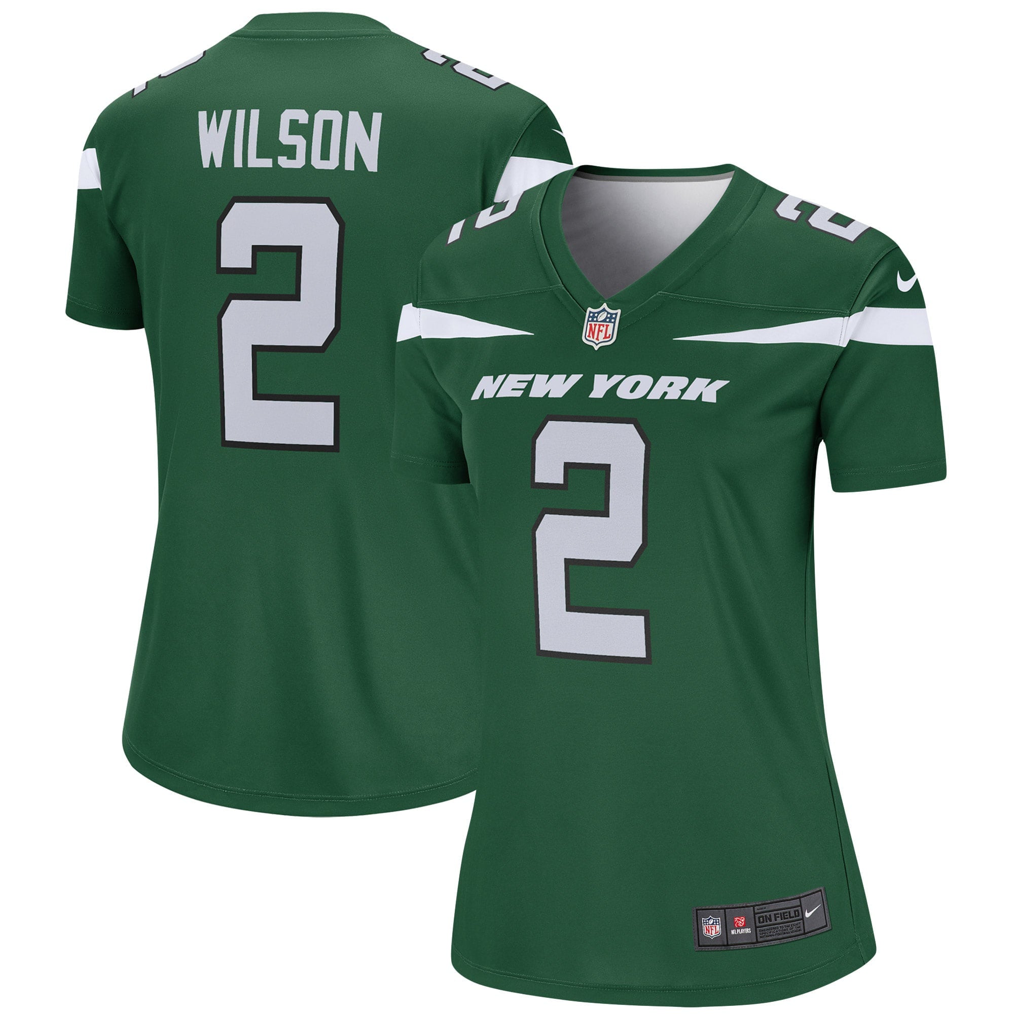 Women s Nike Zach Wilson Gotham Green New York Jets Legend Jersey