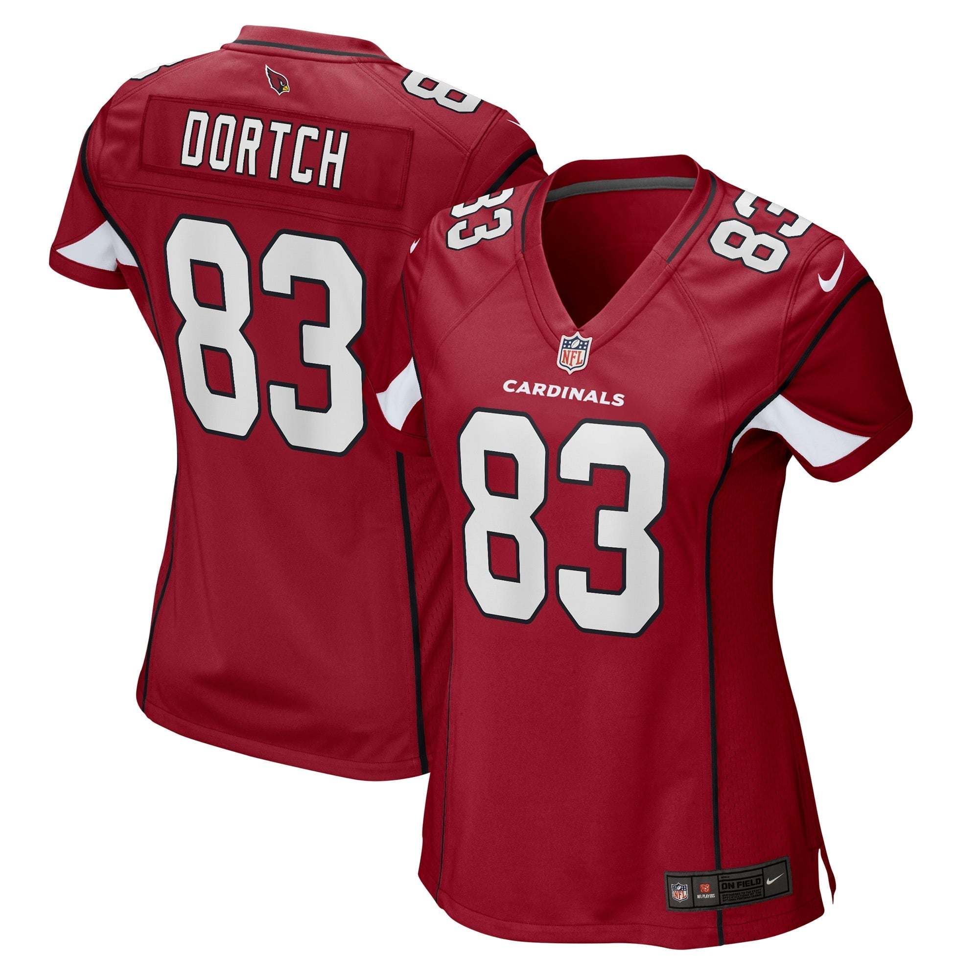 Women s Nike Greg Dortch Cardinal Arizona Cardinals Player Game Jersey