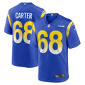 Men s Nike T.J. Carter Royal Los Angeles Rams Game Player Jersey