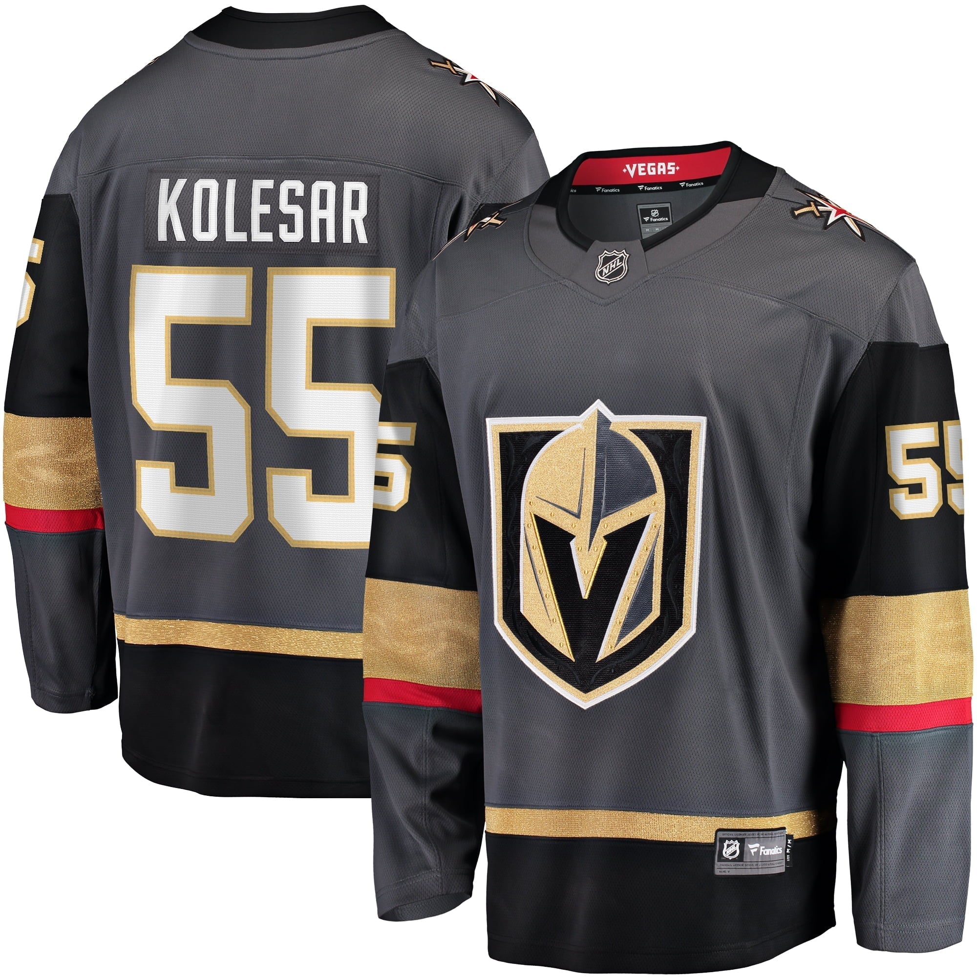 Men's Fanatics Branded Keegan Kolesar Gray Vegas Golden Knights Alternate Breakaway Player Jersey