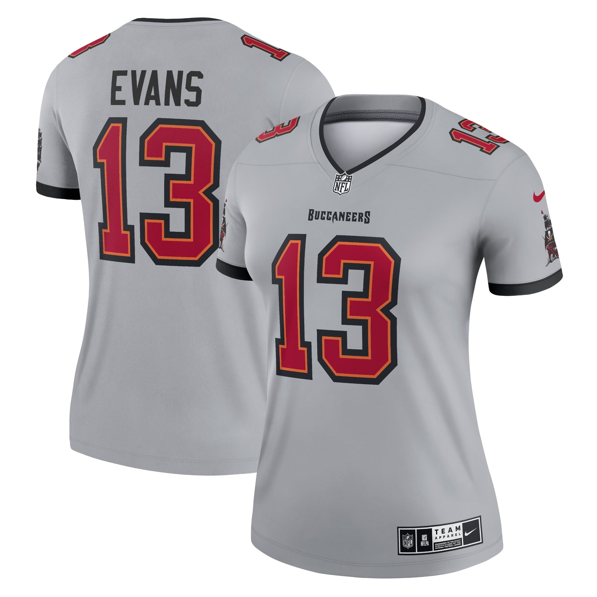 Women s Nike Mike Evans Gray Tampa Bay Buccaneers Inverted Legend Jersey