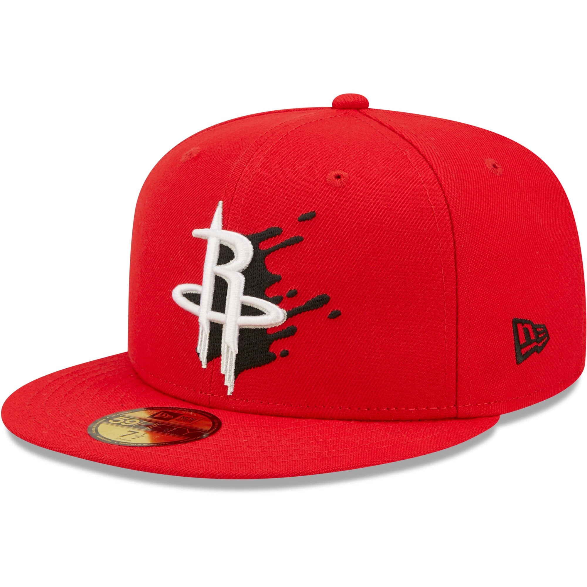 Houston Rockets New Era Splatter 59FIFTY Fitted Hat - Red