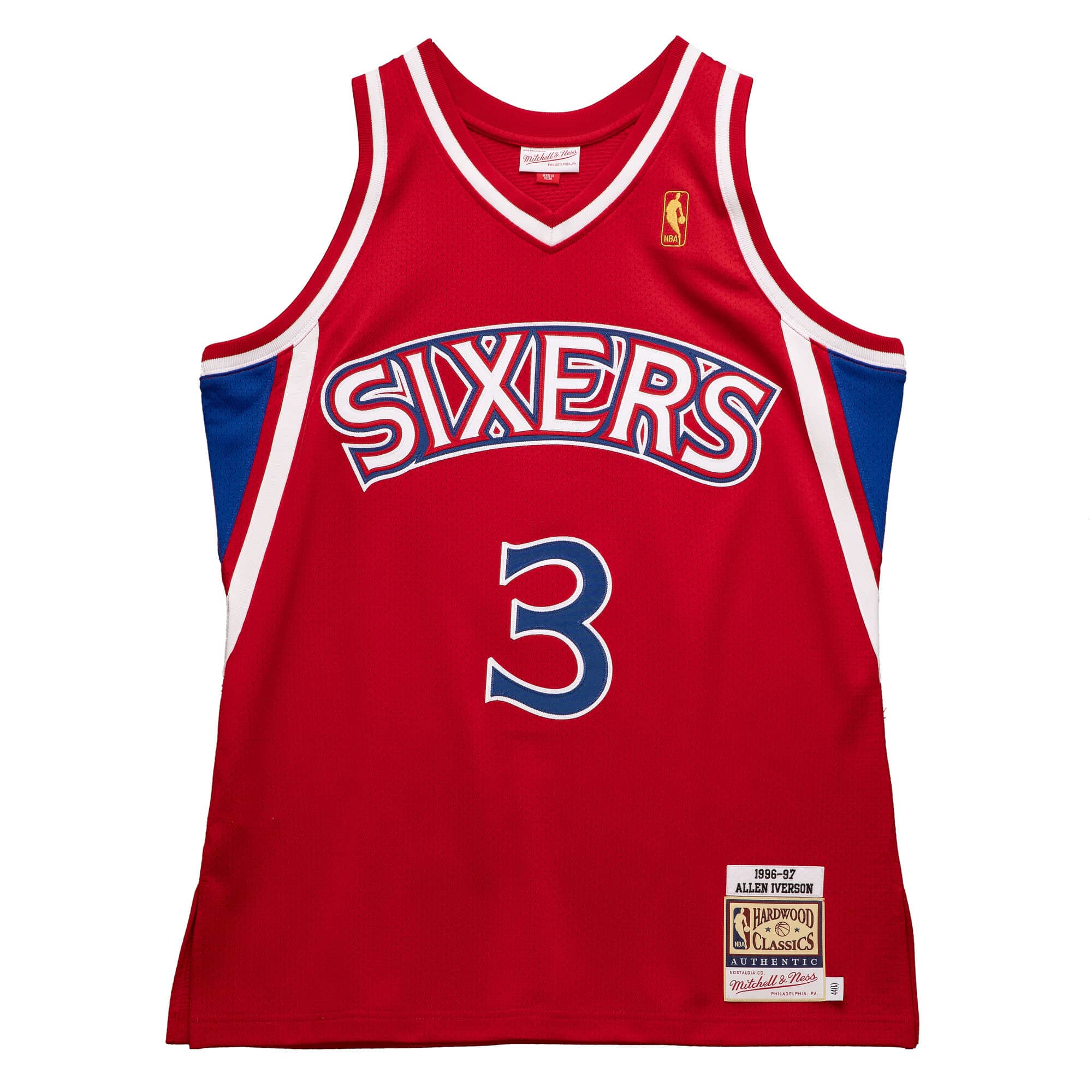 Authentic Allen Iverson Philadelphia 76ers 1996-97 Jersey