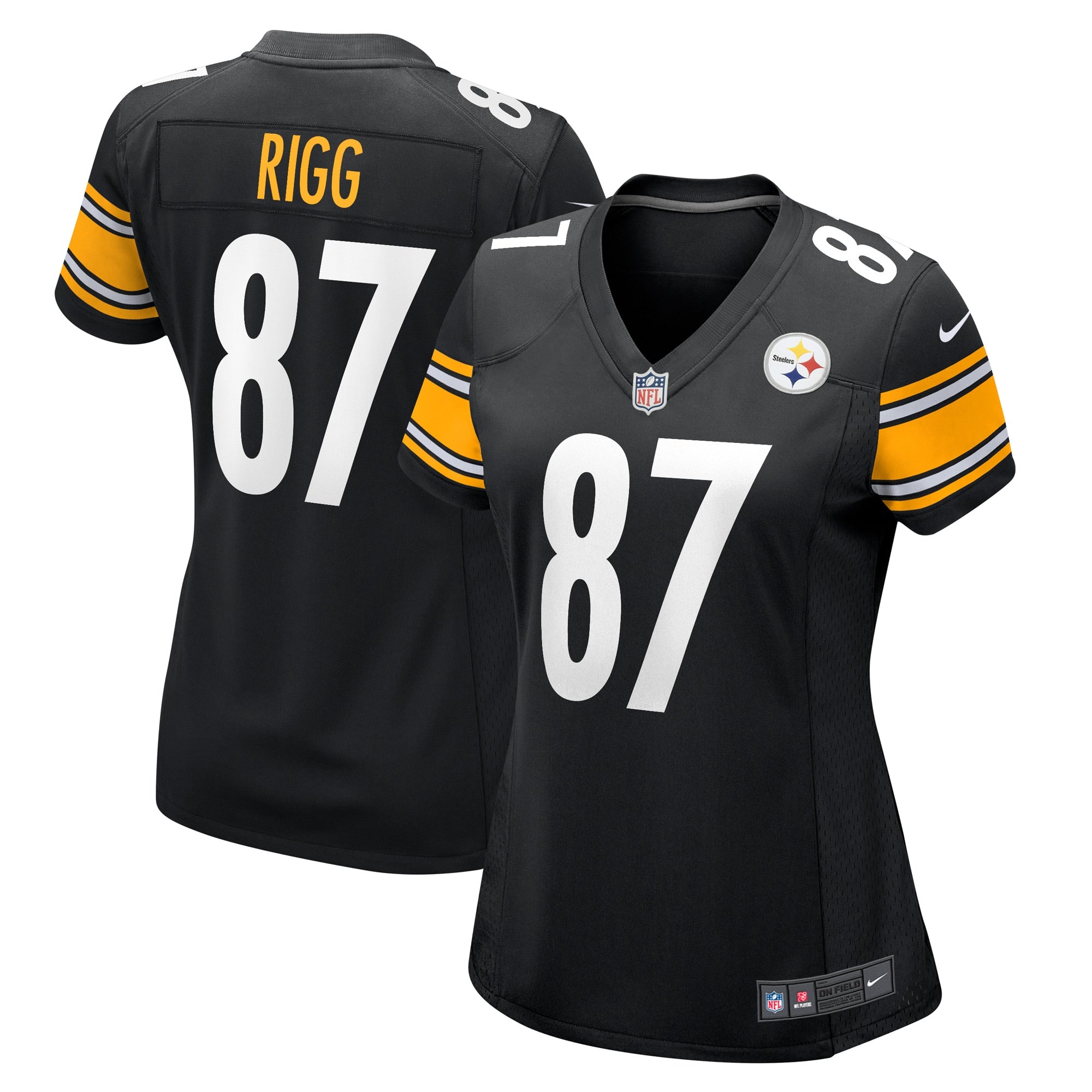 Justin Rigg Pittsburgh Steelers Nike Women s Game Player Jersey   Black