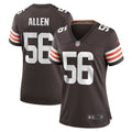 Women s Nike Dakota Allen Brown Cleveland Browns Game Player Jersey