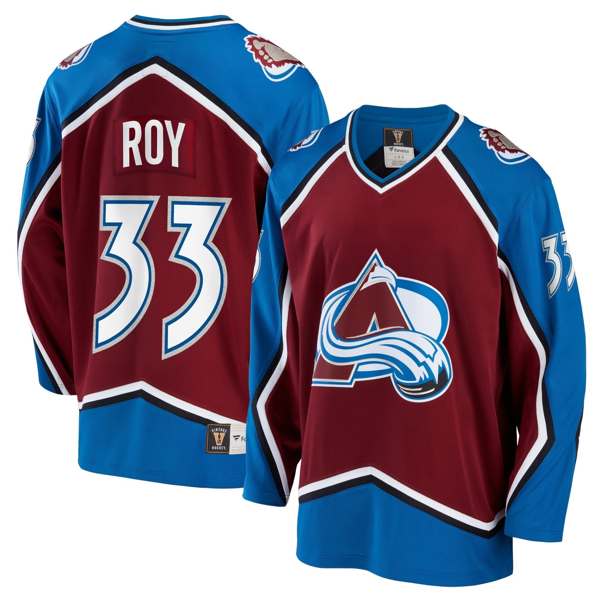 Men's Fanatics Branded Patrick Roy Burgundy Colorado Avalanche Breakaway Retired Player Jersey
