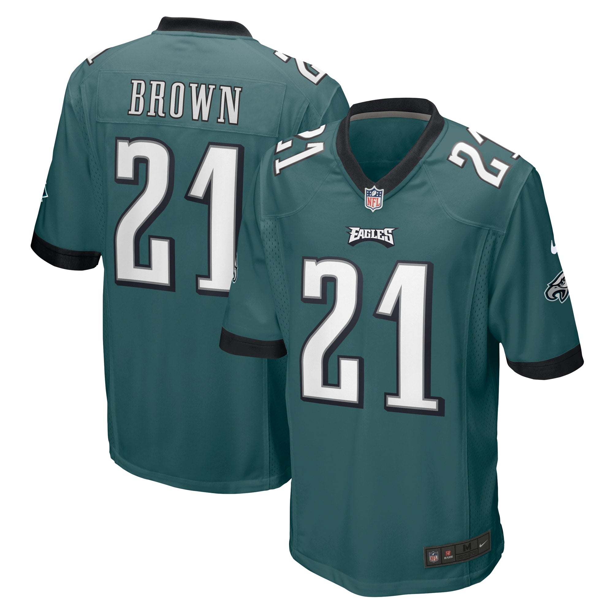 Sydney Brown Philadelphia Eagles Nike Team Game Jersey   Midnight Green