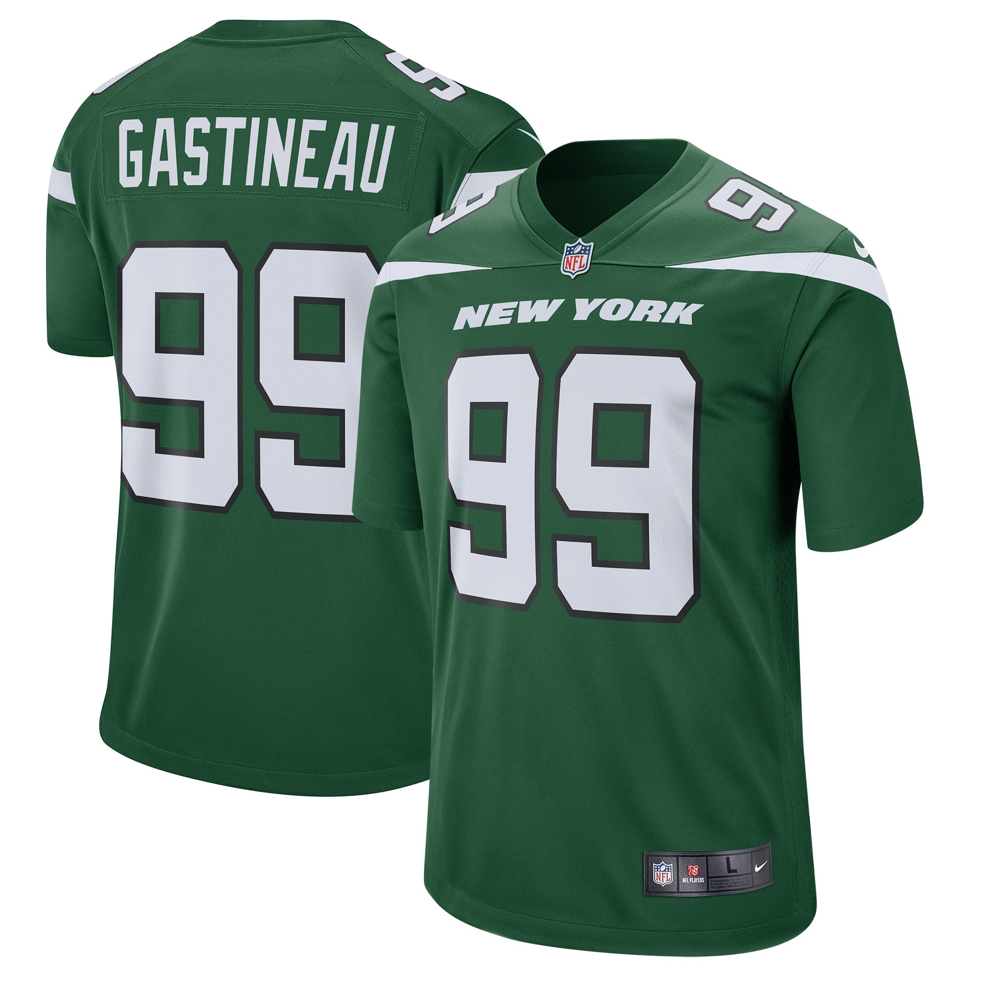 Mark Gastineau New York Jets Nike Retired Player Game Jersey   Gotham Green