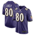 Isaiah Likely Baltimore Ravens Nike Player Game Jersey   Purple
