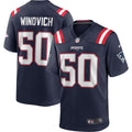 Men s Nike Chase Winovich Navy New England Patriots Game Player Jersey