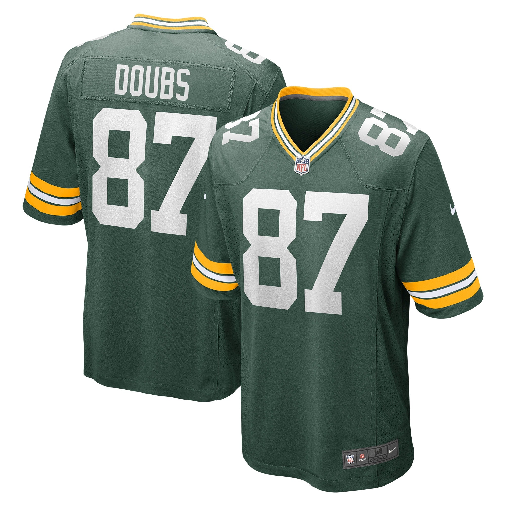 Romeo Doubs Green Bay Packers Nike Game Player Jersey   Green