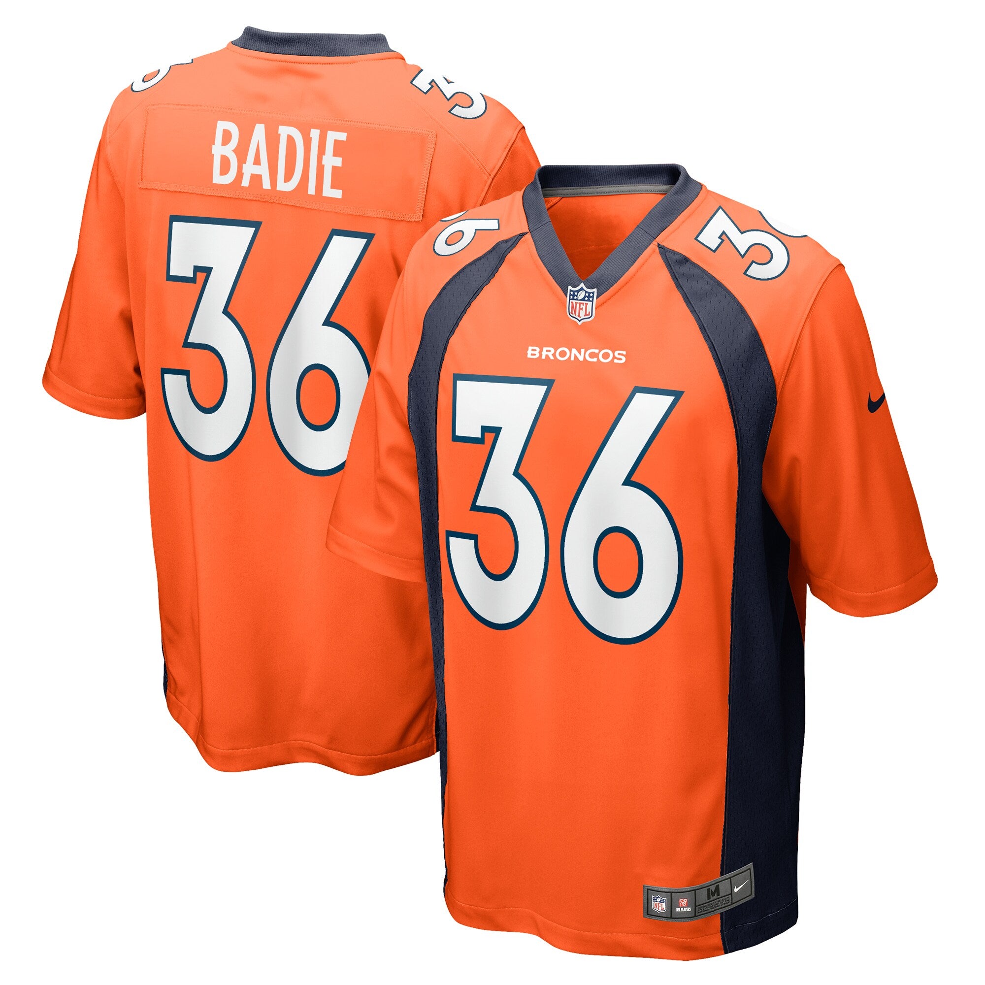 Tyler Badie Denver Broncos Nike Team Game Jersey    Orange
