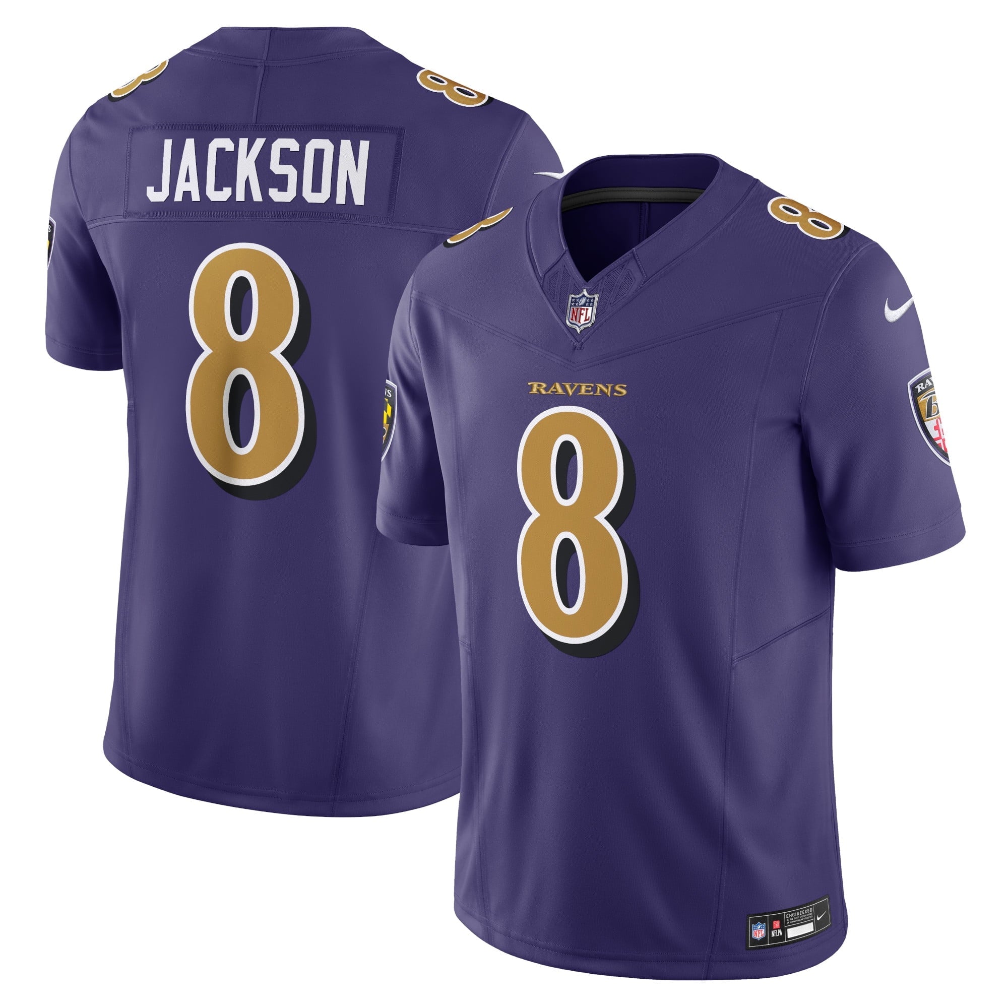 Men s Nike Lamar Jackson Purple Baltimore Ravens Vapor F.U.S.E. Limited Jersey
