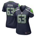Evan Brown Seattle Seahawks Nike Women s Game Jersey College Navy