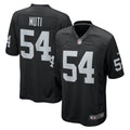 Netane Muti Las Vegas Raiders Nike Team Game Jersey    Black