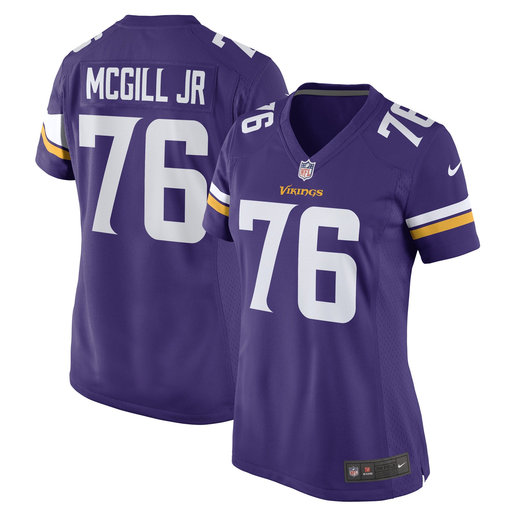 T.Y. McGill Jr. Minnesota Vikings Nike Women s Game Player Jersey   Purple