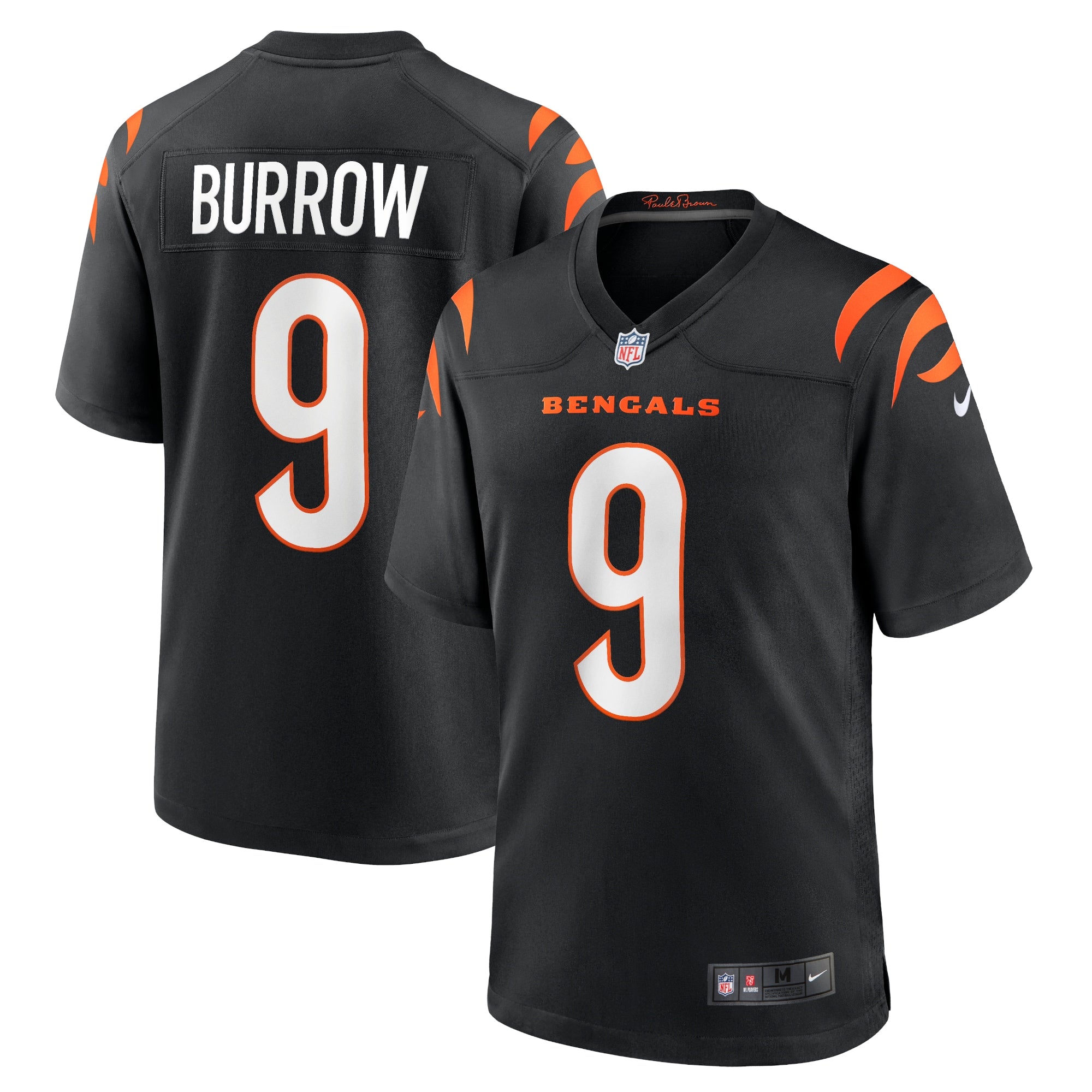 Joe Burrow Cincinnati Bengals Nike Player Game Jersey   Black