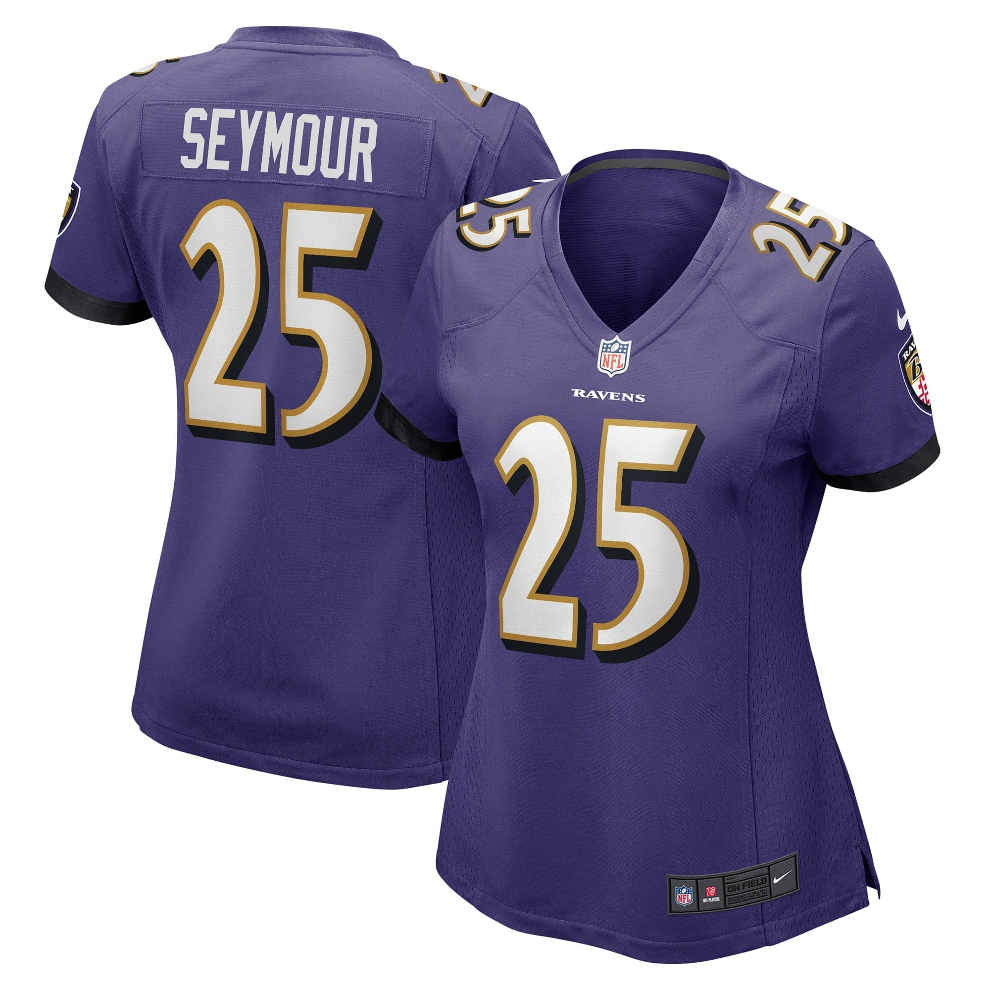 Women s Nike Kevon Seymour Purple Baltimore Ravens Game Player Jersey