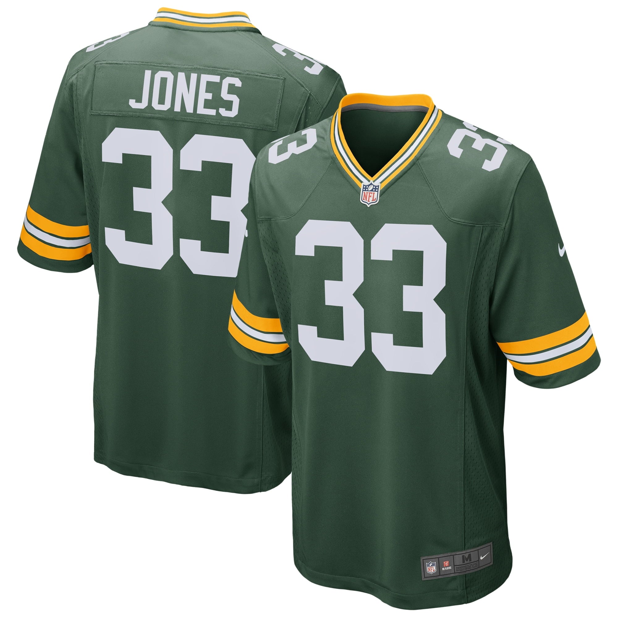 Men s Nike Aaron Jones Green Green Bay Packers Game Jersey