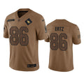 Men s Arizona Cardinals Zach Ertz 2023 Brown Salute To Service Limited Stitched Jersey