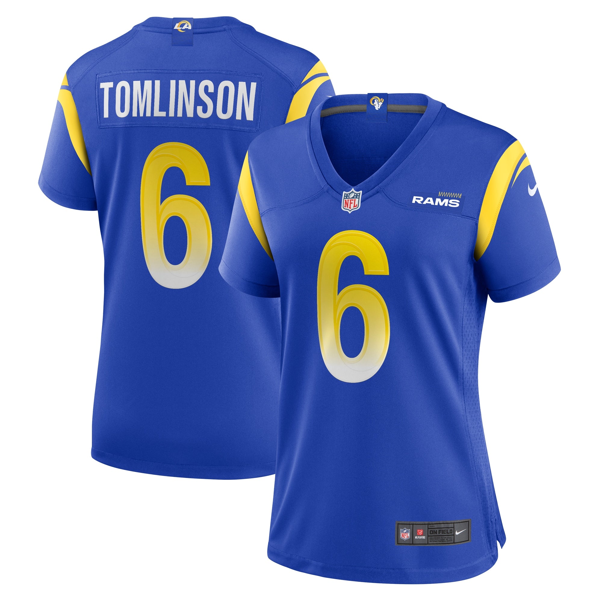 Tre Vius Hodges-Tomlinson Los Angeles Rams Nike Women s Team Game Jersey    Royal