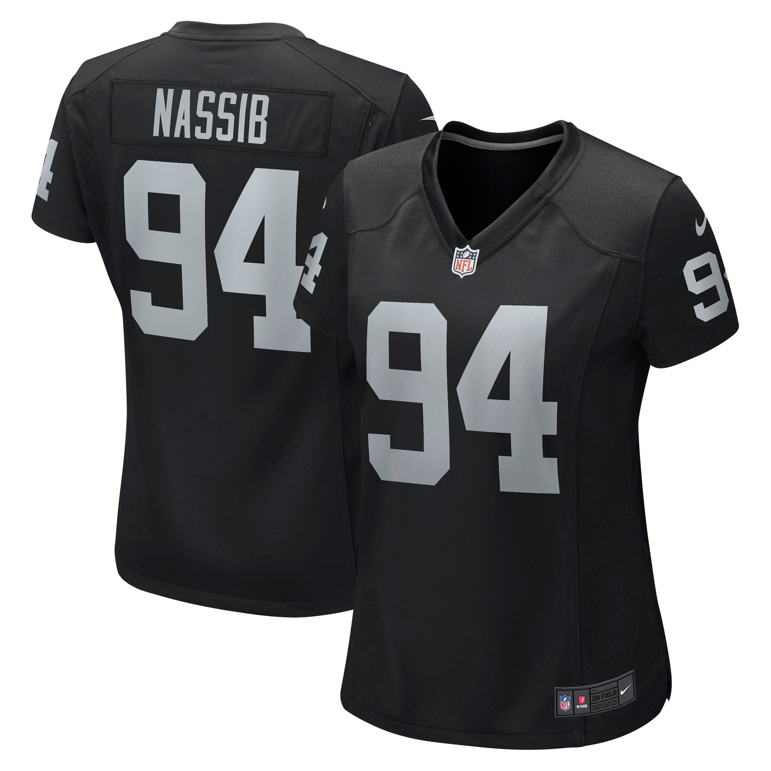 Carl Nassib Las Vegas Raiders Nike Women s Game Jersey   Black