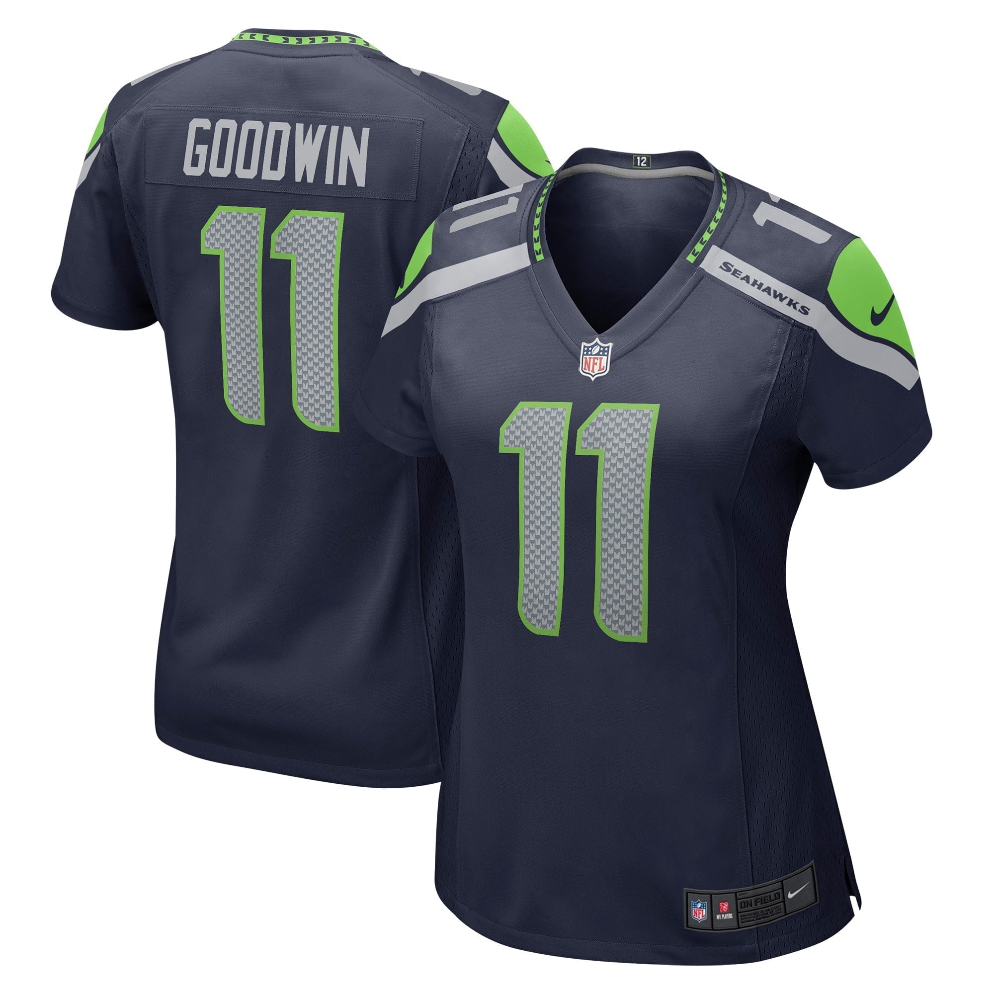 Women s Nike Marquise Goodwin College Navy Seattle Seahawks Home Game Player Jersey