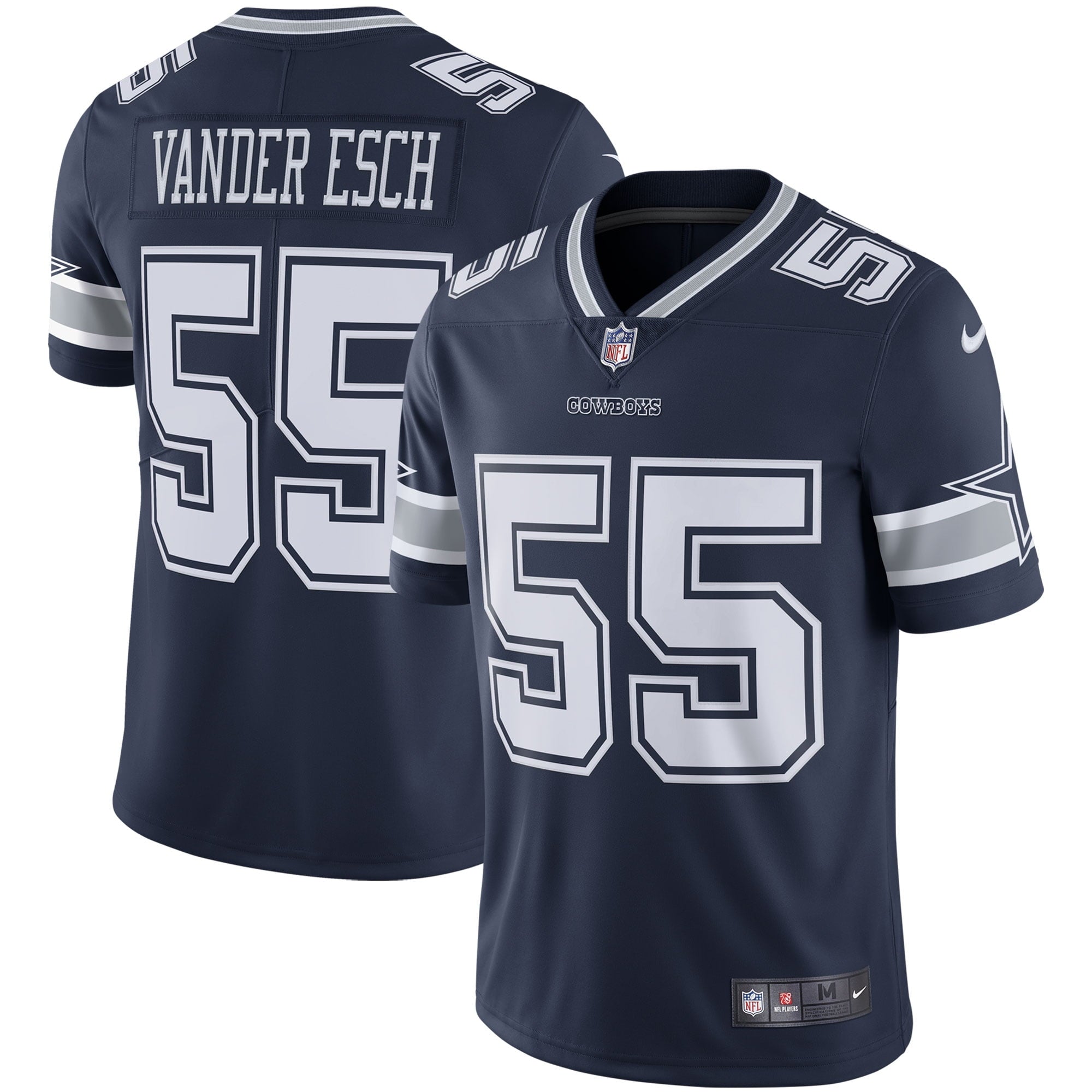 Men s Nike Leighton Vander Esch Navy Dallas Cowboys Vapor Limited Player Jersey