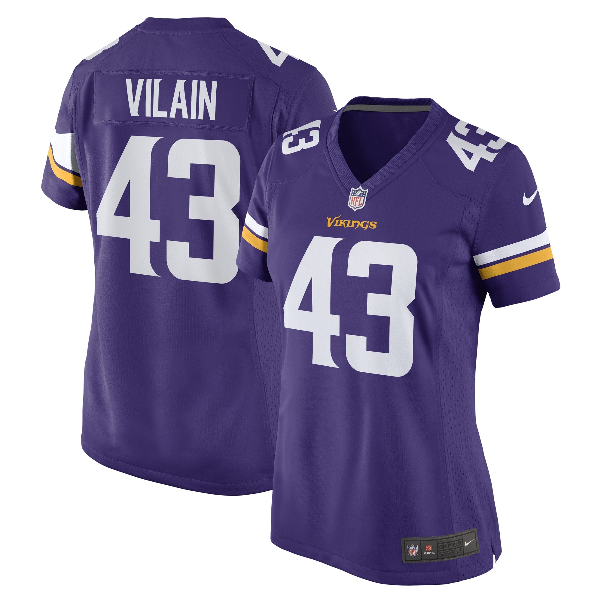 Luiji Vilain Minnesota Vikings Nike Women s Game Player Jersey   Purple