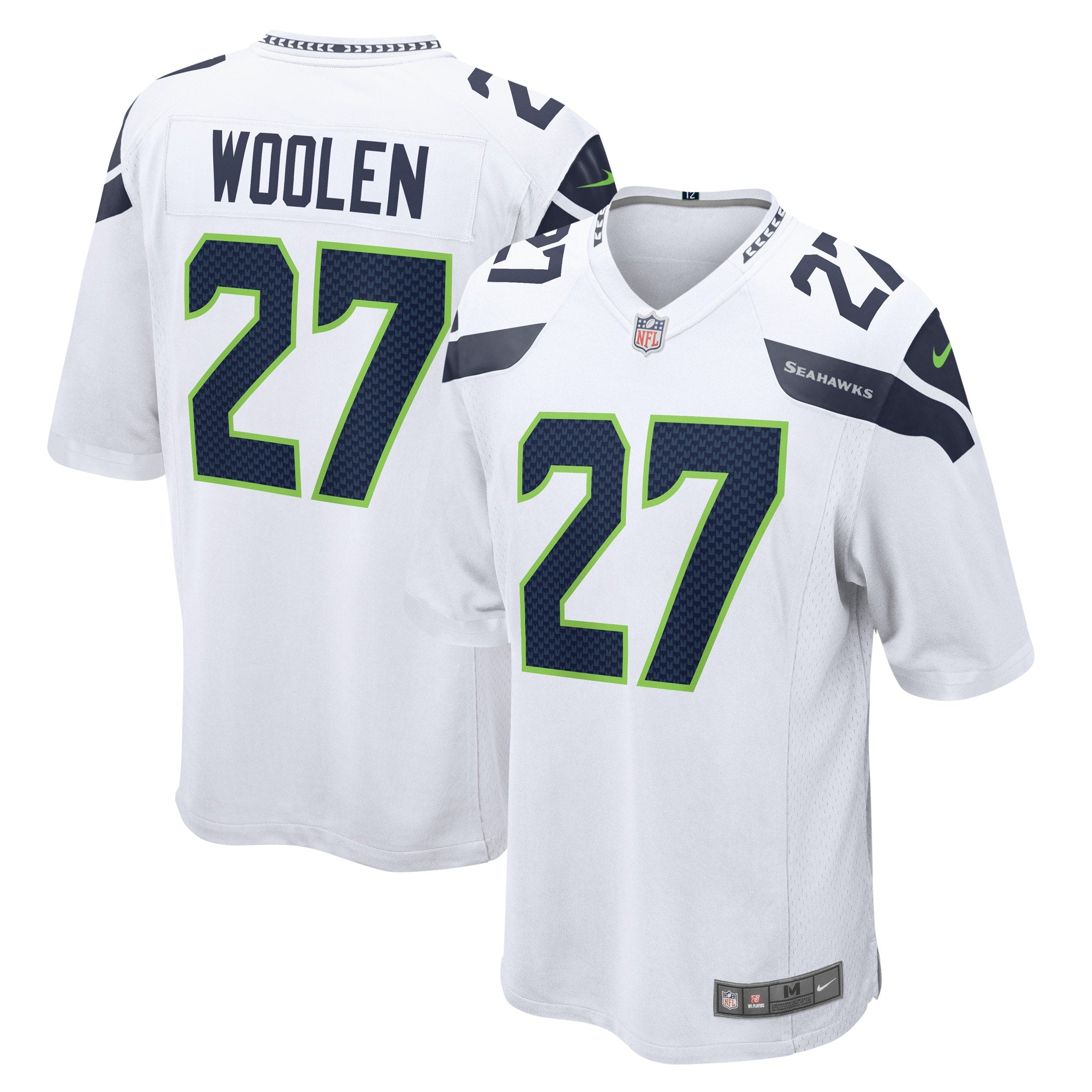 Tariq Woolen Seattle Seahawks Nike Game Player Jersey White
