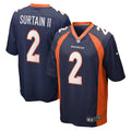 Men s Nike Patrick Surtain II Navy Denver Broncos Home Game Player Jersey