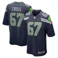 Men s Nike Charles Cross Navy Seattle Seahawks Player Game Jersey