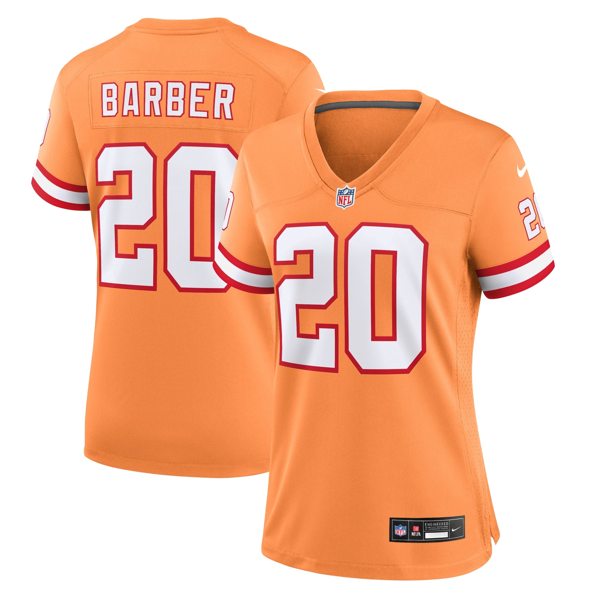 Ronde Barber Tampa Bay Buccaneers Nike Women s Throwback Game Jersey   Orange