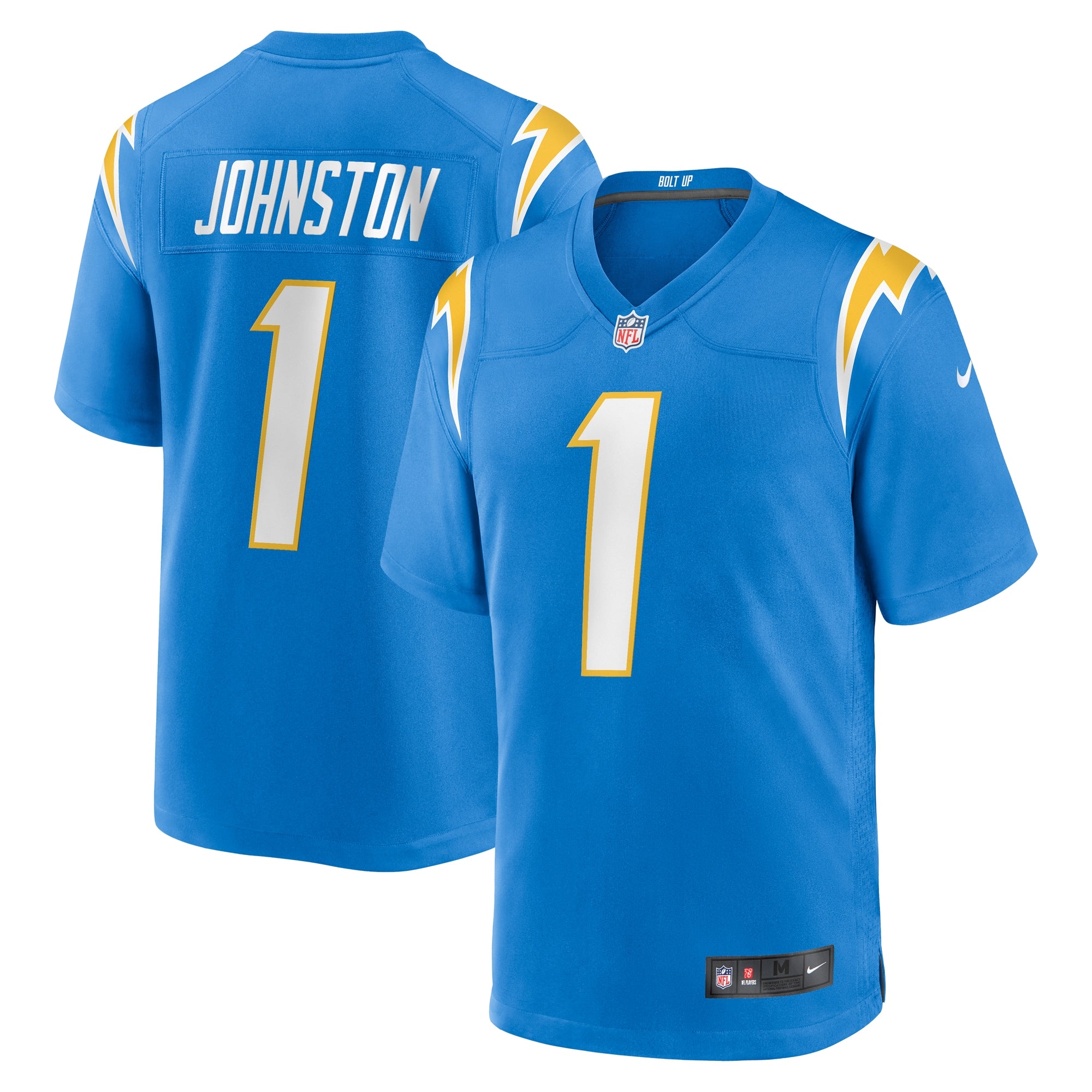 Quentin Johnston Los Angeles Chargers Nike 2023 NFL Draft First Round Pick Game Player Jersey   Powder Blue