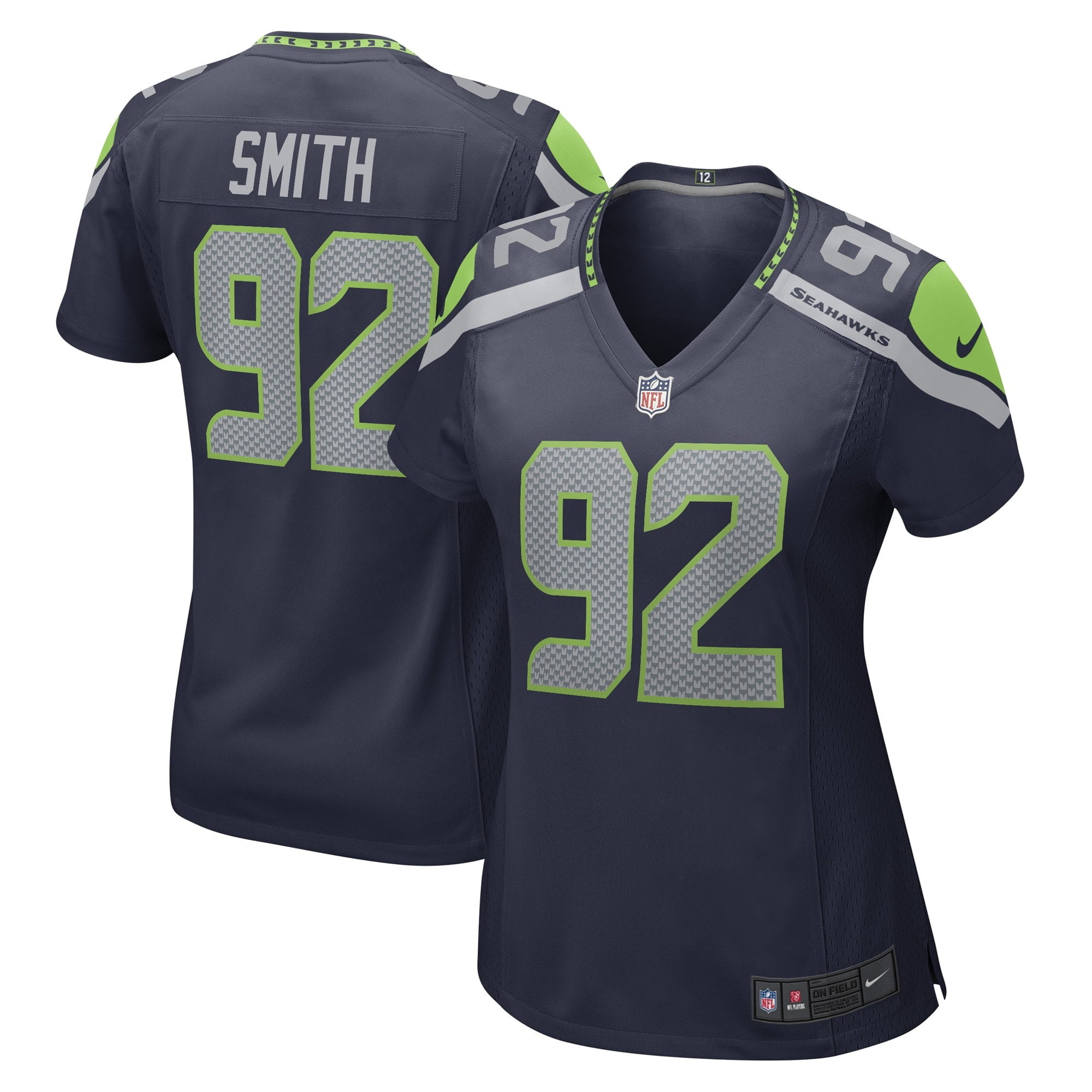Women s Nike Tyreke Smith College Navy Seattle Seahawks Game Player Jersey