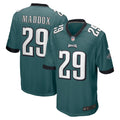 Men s Nike Avonte Maddox Midnight Green Philadelphia Eagles Game Jersey