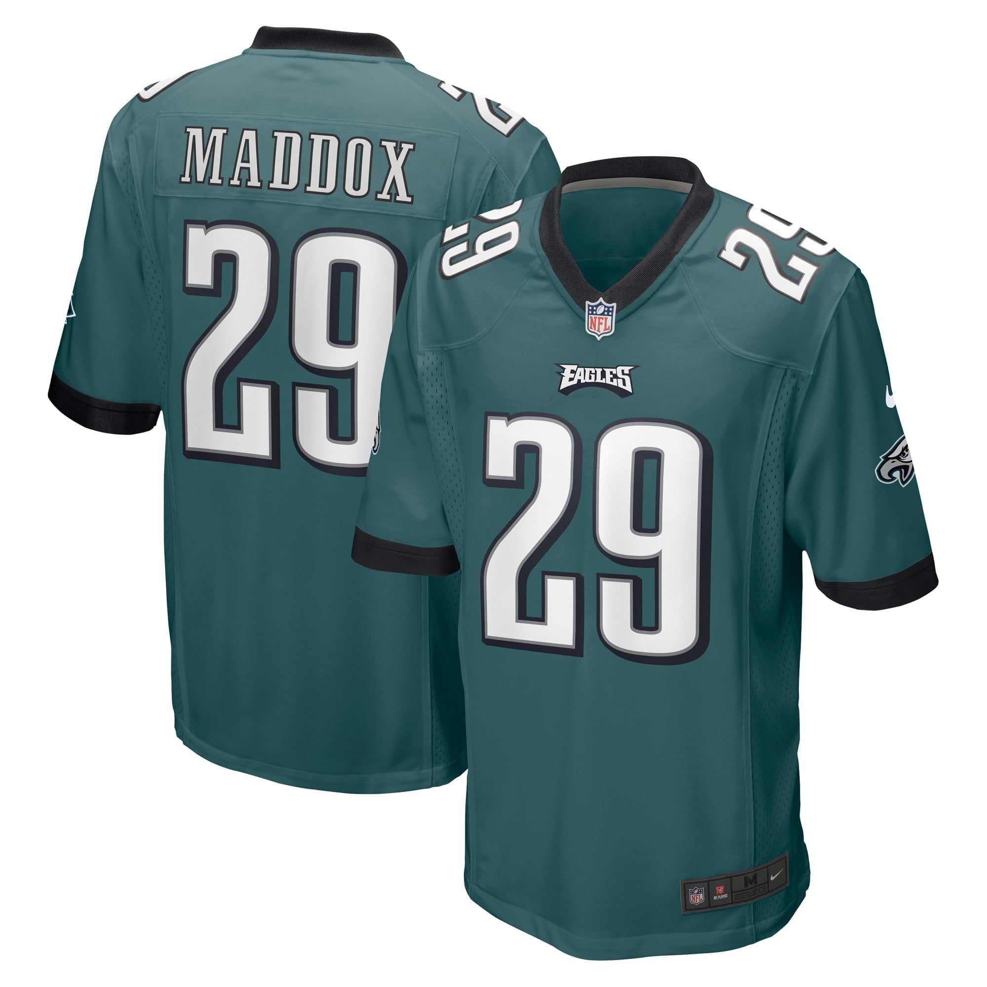 Men s Nike Avonte Maddox Midnight Green Philadelphia Eagles Game Jersey