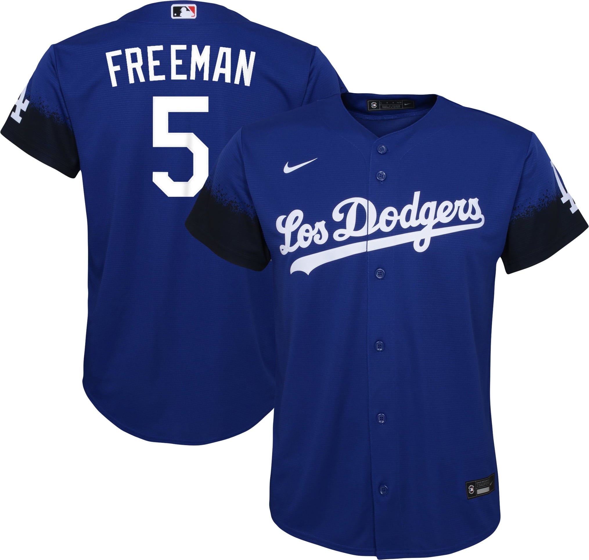 Youth Nike Freddie Freeman Royal Los Angeles Dodgers City Connect Replica Player Jersey